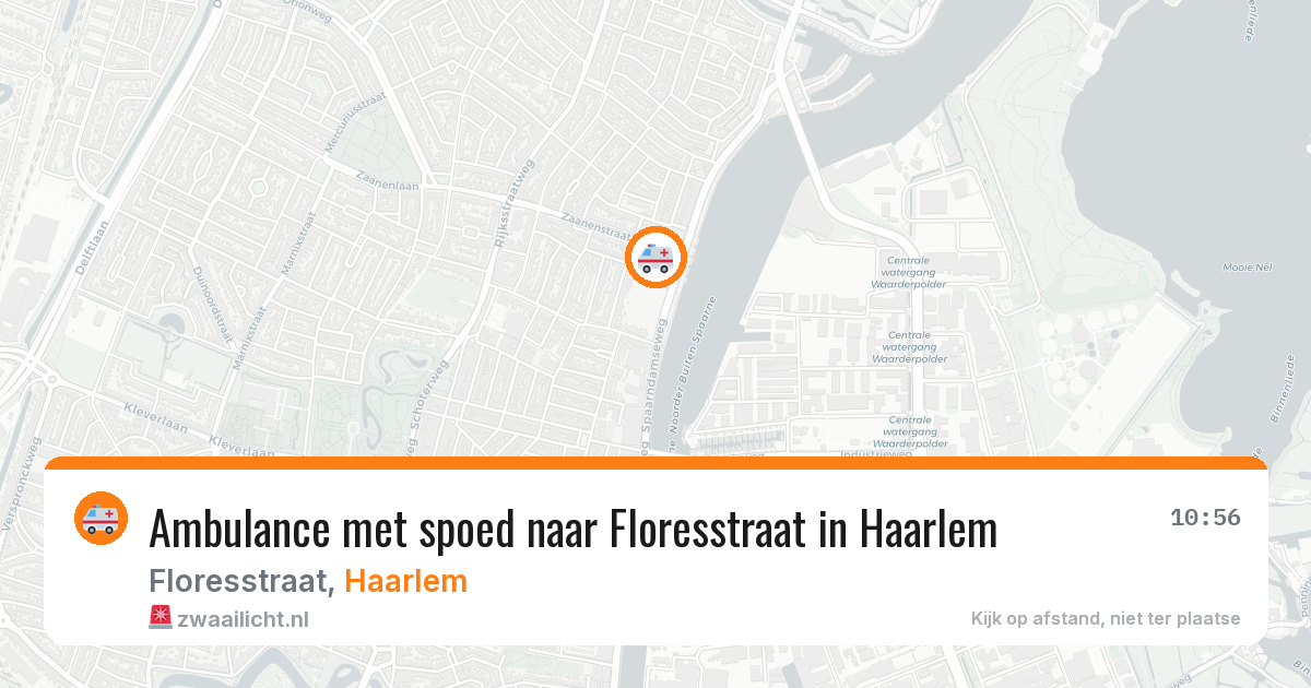 Ambulance met spoed naar Floresstraat in Haarlem — 2 jul 2026