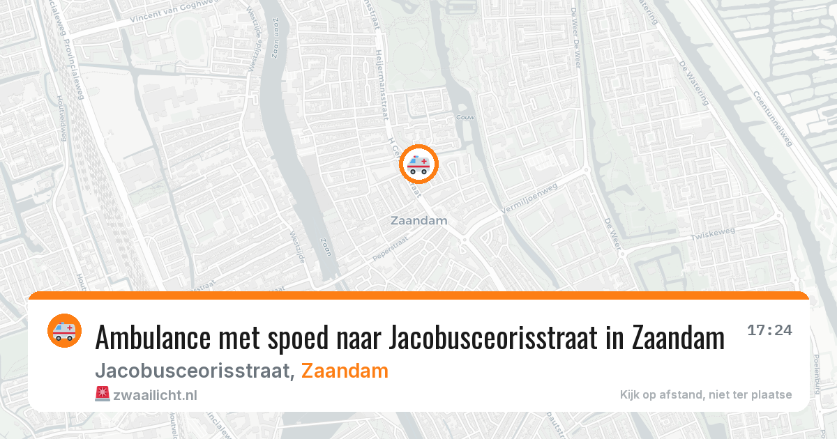 Ambulance met spoed naar Jacobusceorisstraat in Zaandam — 11 apr 2026