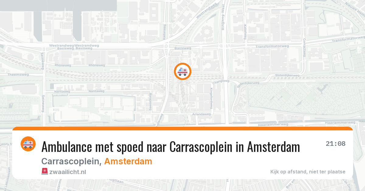 Ambulance met spoed naar Carrascoplein in Amsterdam — 19 jun 2026