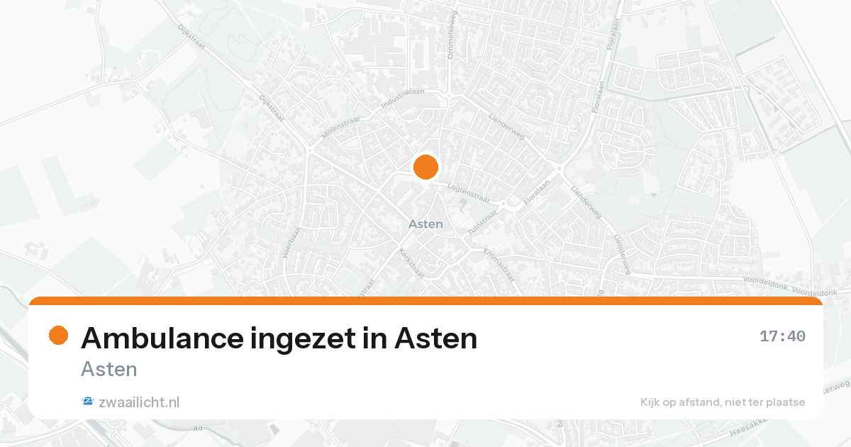 Ambulance ingezet in Asten — 30 jan 2026