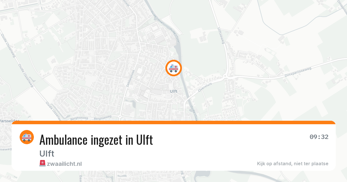 Ambulance ingezet in Ulft — 20 jun 2026