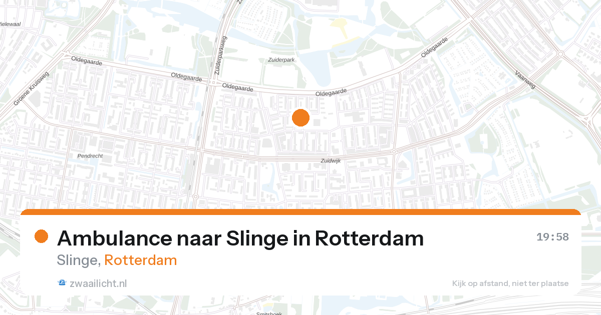 Ambulance naar Slinge in Rotterdam — 26 aug 2026