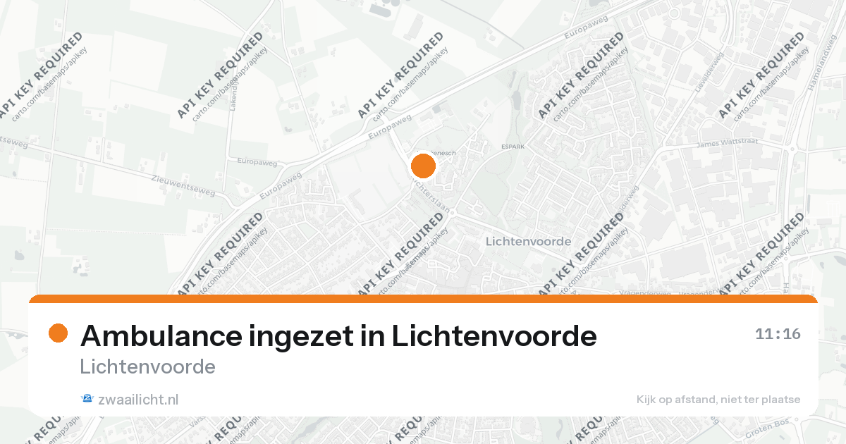 Ambulance ingezet in Lichtenvoorde — 26 aug 2026