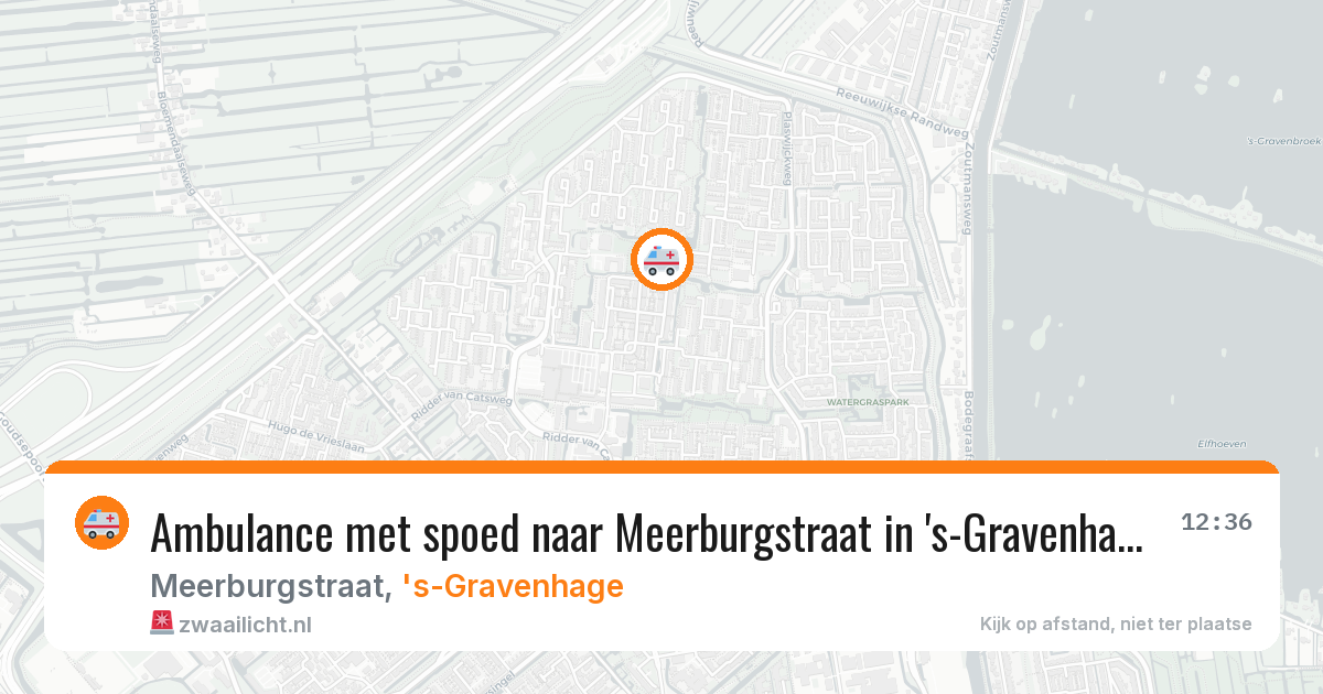Ambulance met spoed naar Meerburgstraat in 's-Gravenhage — 18 mrt 2026