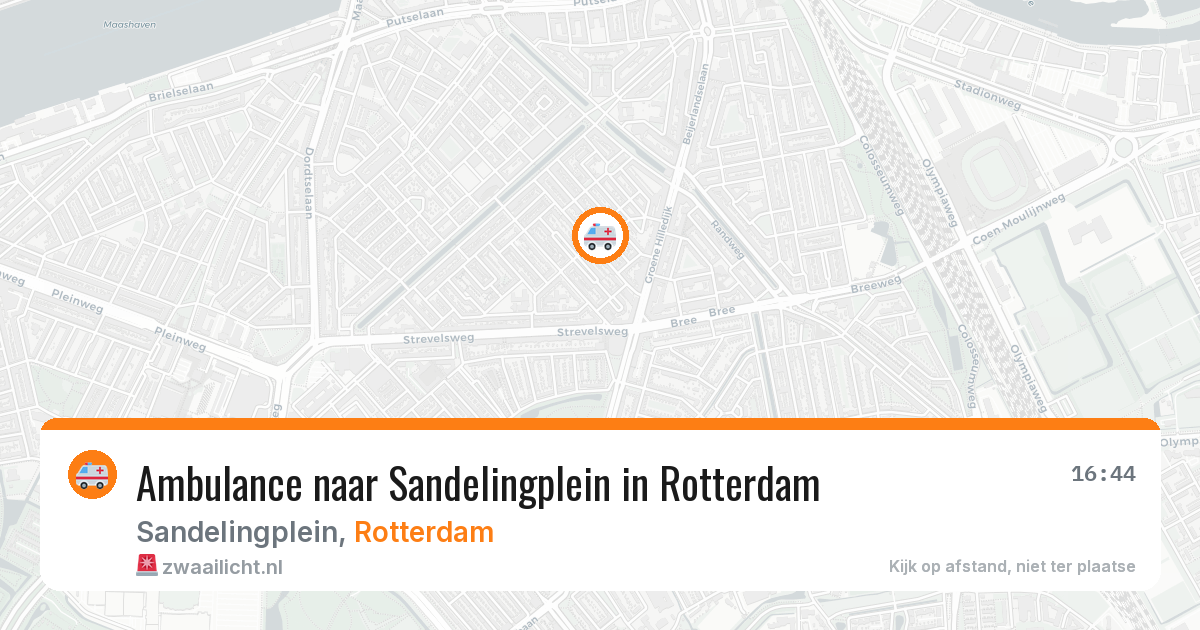 Ambulance naar Sandelingplein in Rotterdam — 7 aug 2026