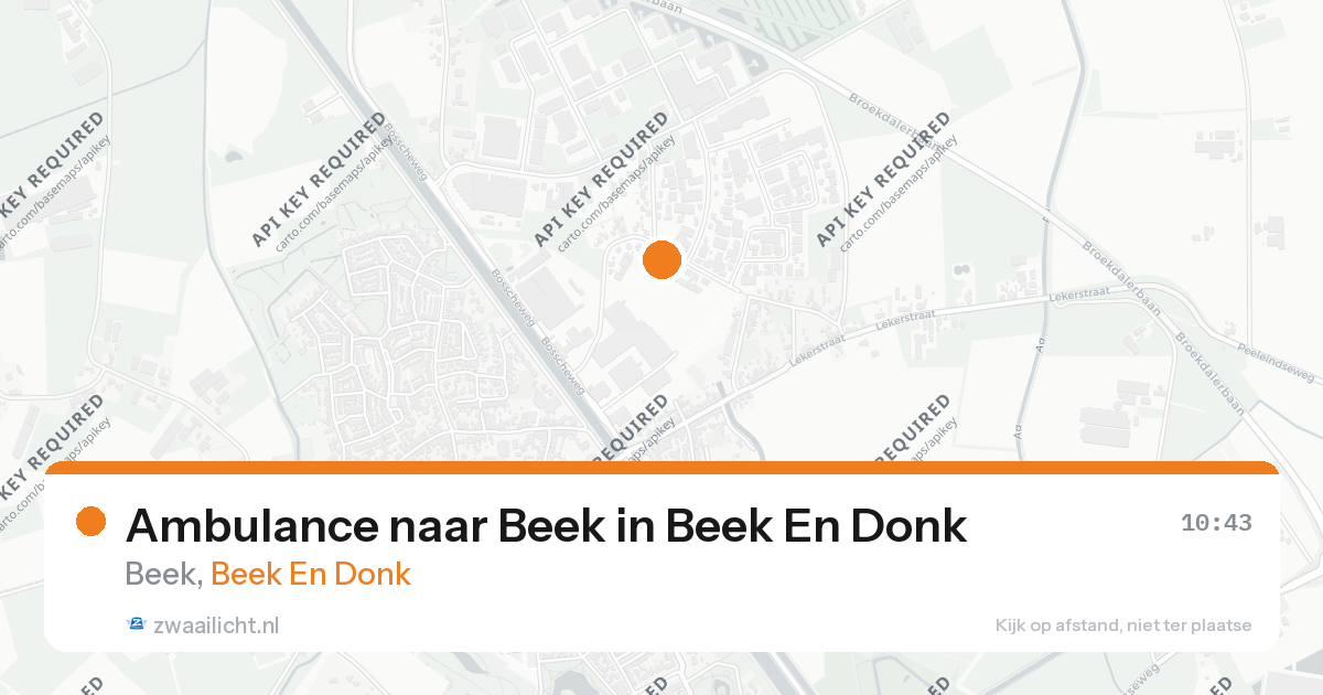 Ambulance naar Beek in Beek En Donk — 26 aug 2026