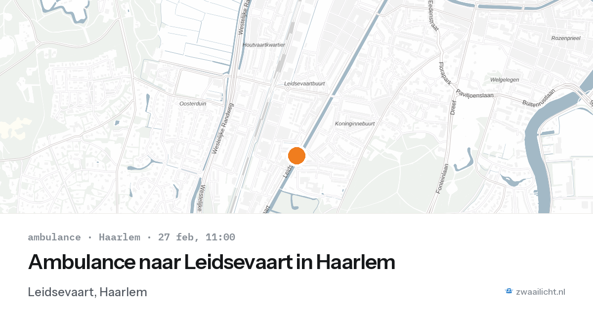 Ambulance naar Leidsevaart in Haarlem — 27 feb 2026