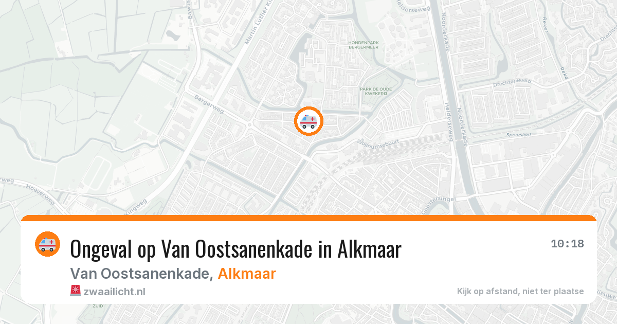 Ongeval op Van Oostsanenkade in Alkmaar — 27 jan 2026