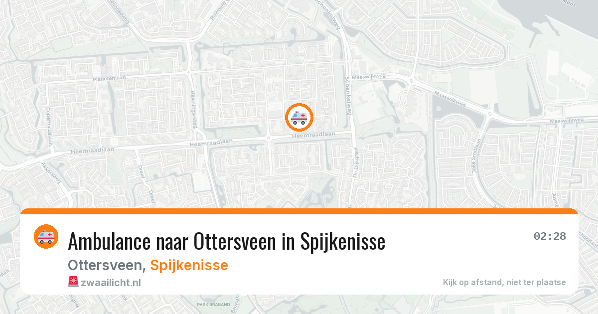 Ambulance naar Ottersveen in Spijkenisse — 13 aug 2026