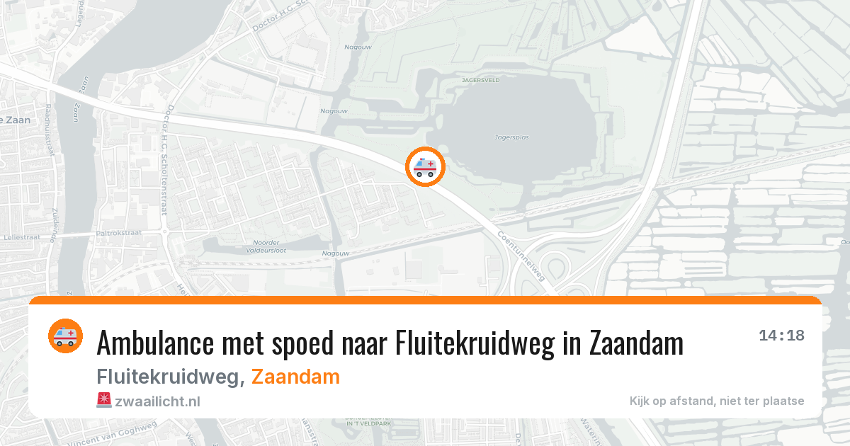 Ambulance met spoed naar Fluitekruidweg in Zaandam — 28 jan 2026