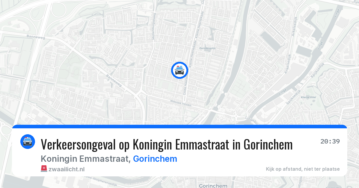 Verkeersongeval op Koningin Emmastraat in Gorinchem — 19 jun 2026