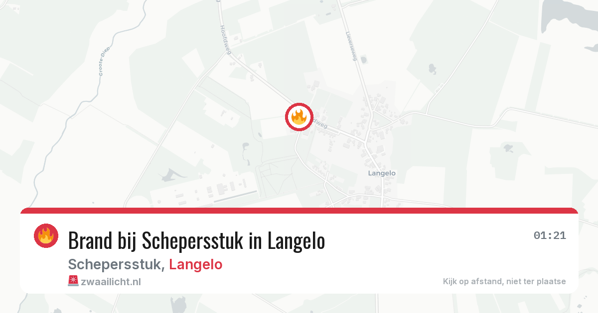 Brand bij Schepersstuk in Langelo — 27 jun 2026