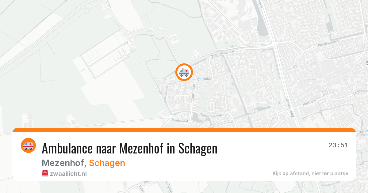 Ambulance naar Mezenhof in Schagen — 25 jun 2026
