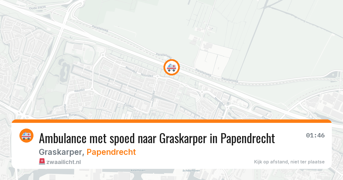 Ambulance met spoed naar Graskarper in Papendrecht — 7 jun 2026