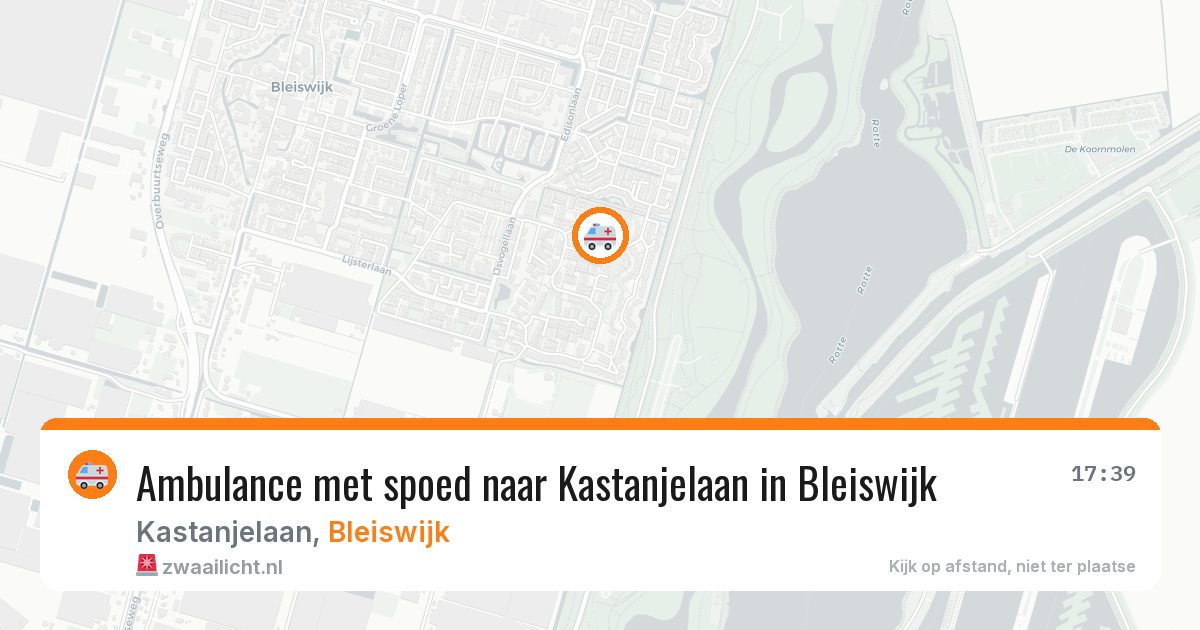 Ambulance met spoed naar Kastanjelaan in Bleiswijk — 13 feb 2026