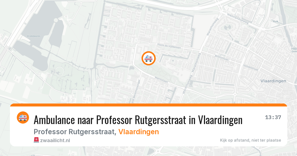 Ambulance naar Professor Rutgersstraat in Vlaardingen — 21 mei 2026