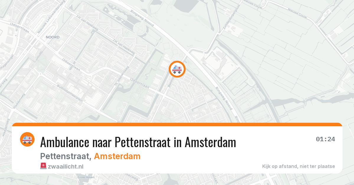 Ambulance naar Pettenstraat in Amsterdam — 20 jun 2026