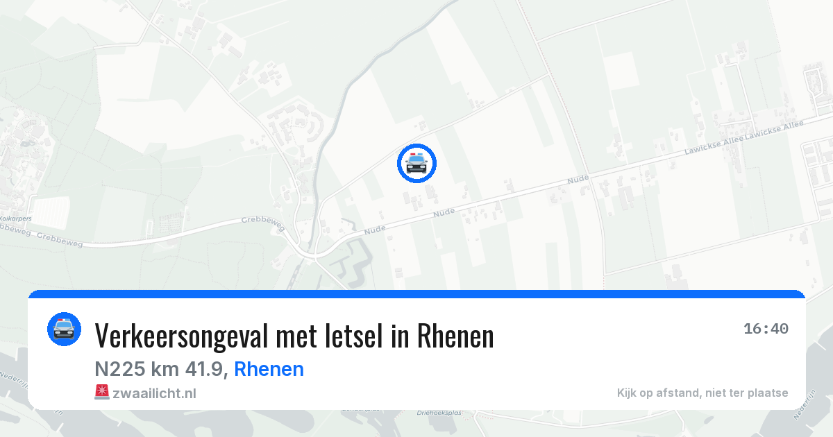 Verkeersongeval met letsel in Rhenen — 11 aug 2026