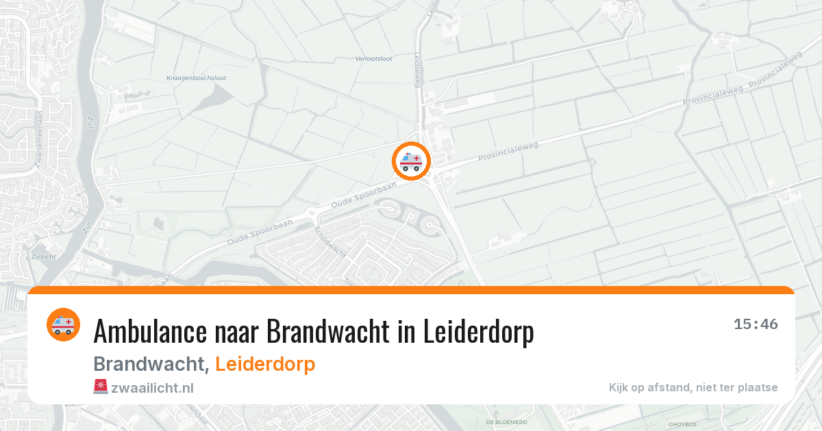 Ambulance naar Brandwacht in Leiderdorp — 9 aug 2026