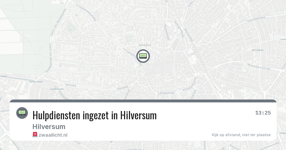 Hulpdiensten ingezet in Hilversum — 2 jul 2026 | 🚨 Zwaailicht.nl