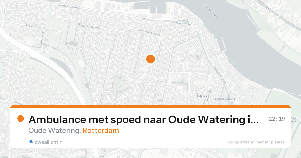 Ambulance met spoed naar Oude Watering in Rotterdam — 11 jul 2026