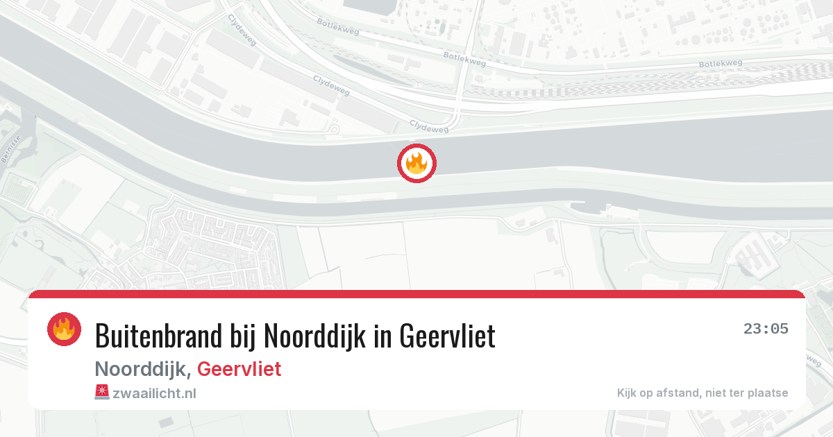 Buitenbrand bij Noorddijk in Geervliet — 1 aug 2026