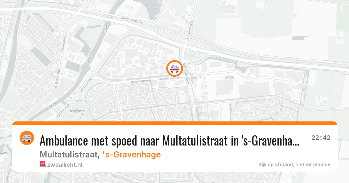 Ambulance met spoed naar Multatulistraat in 's-Gravenhage — 25 mrt 2026