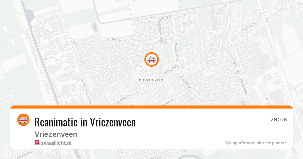 Reanimatie in Vriezenveen — 24 mrt 2026