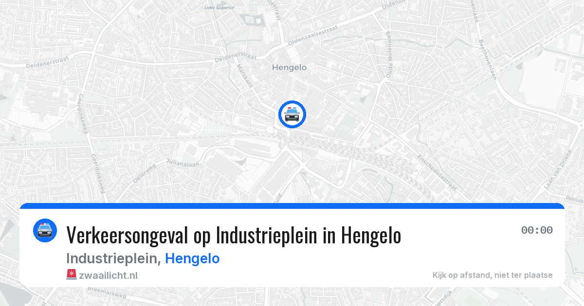 Verkeersongeval op Industrieplein in Hengelo — 19 apr 2026