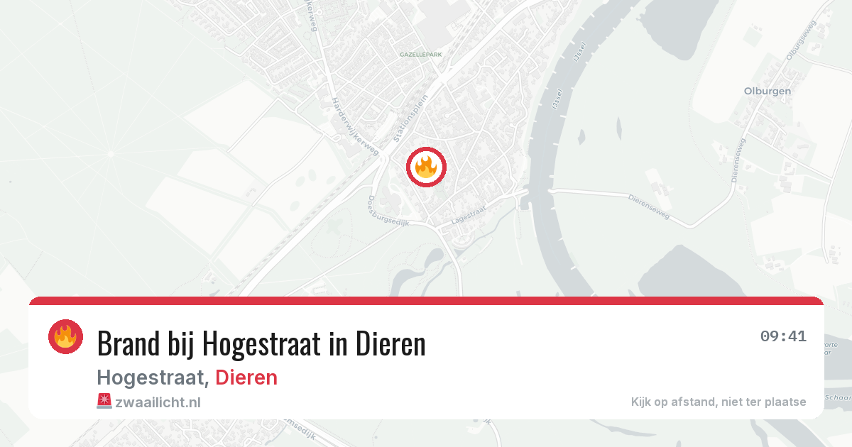 Brand bij Hogestraat in Dieren — 28 jun 2026