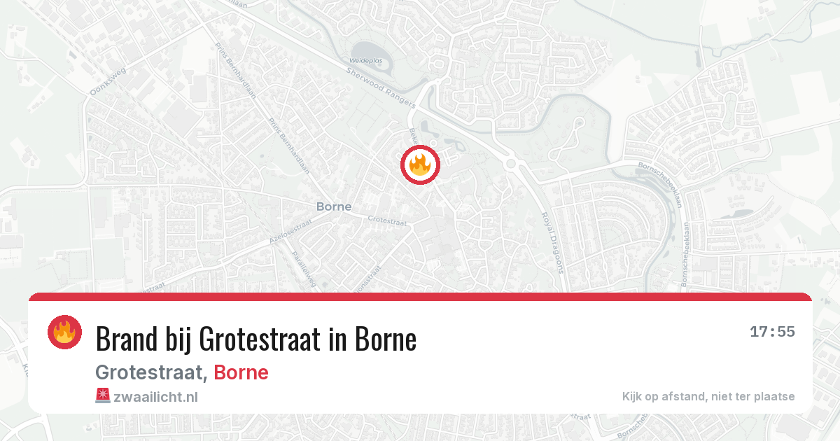 Brand bij Grotestraat in Borne — 29 jul 2026