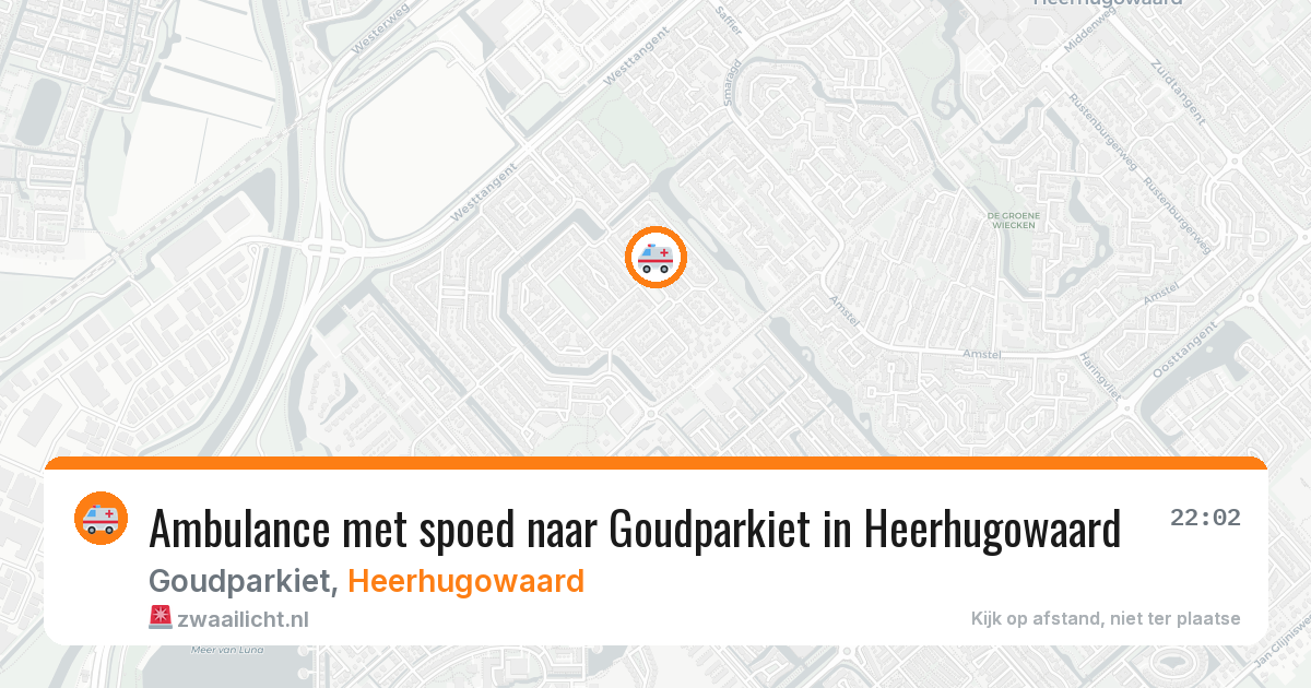 Ambulance met spoed naar Goudparkiet in Heerhugowaard — 15 jun 2026