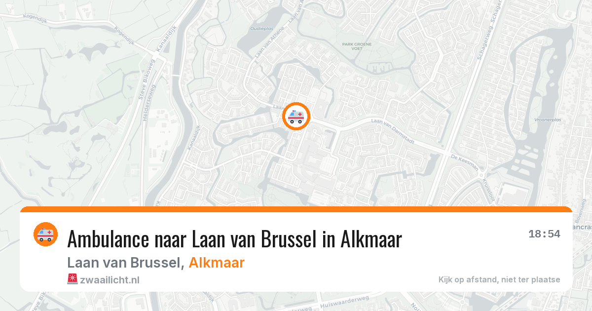 Ambulance naar Laan van Brussel in Alkmaar — 21 mei 2026
