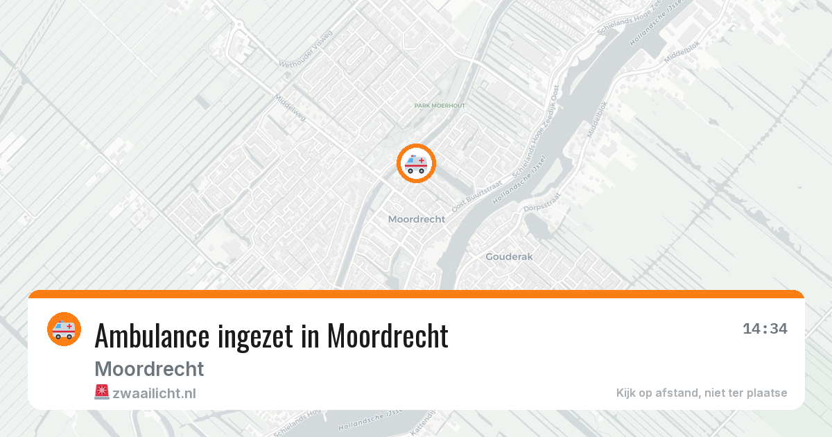Ambulance ingezet in Moordrecht — 8 feb 2026