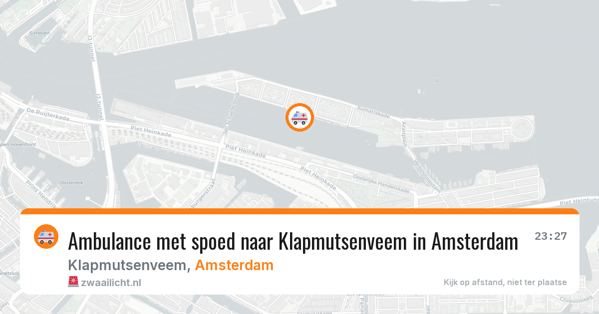 Ambulance met spoed naar Klapmutsenveem in Amsterdam — 21 jul 2026