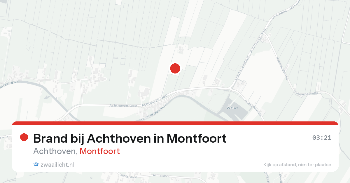 Brand bij Achthoven in Montfoort — 19 aug 2026