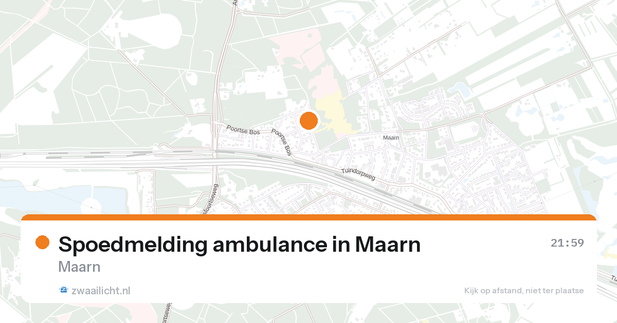 Spoedmelding ambulance in Maarn — 23 aug 2026