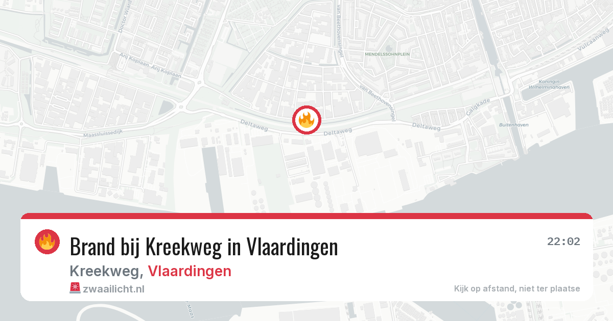 Brand bij Kreekweg in Vlaardingen — 17 mrt 2026