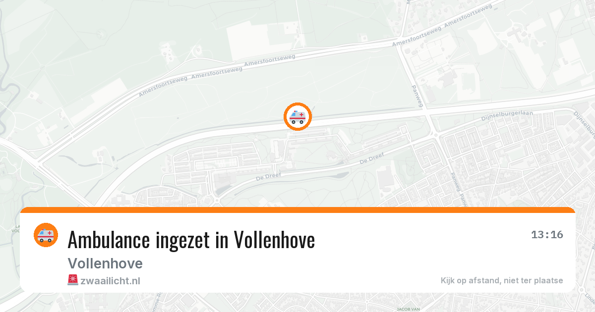 Ambulance ingezet in Vollenhove — 24 jun 2026