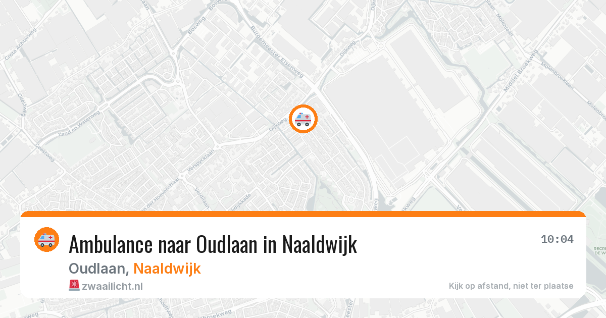 Ambulance naar Oudlaan in Naaldwijk — 7 aug 2026