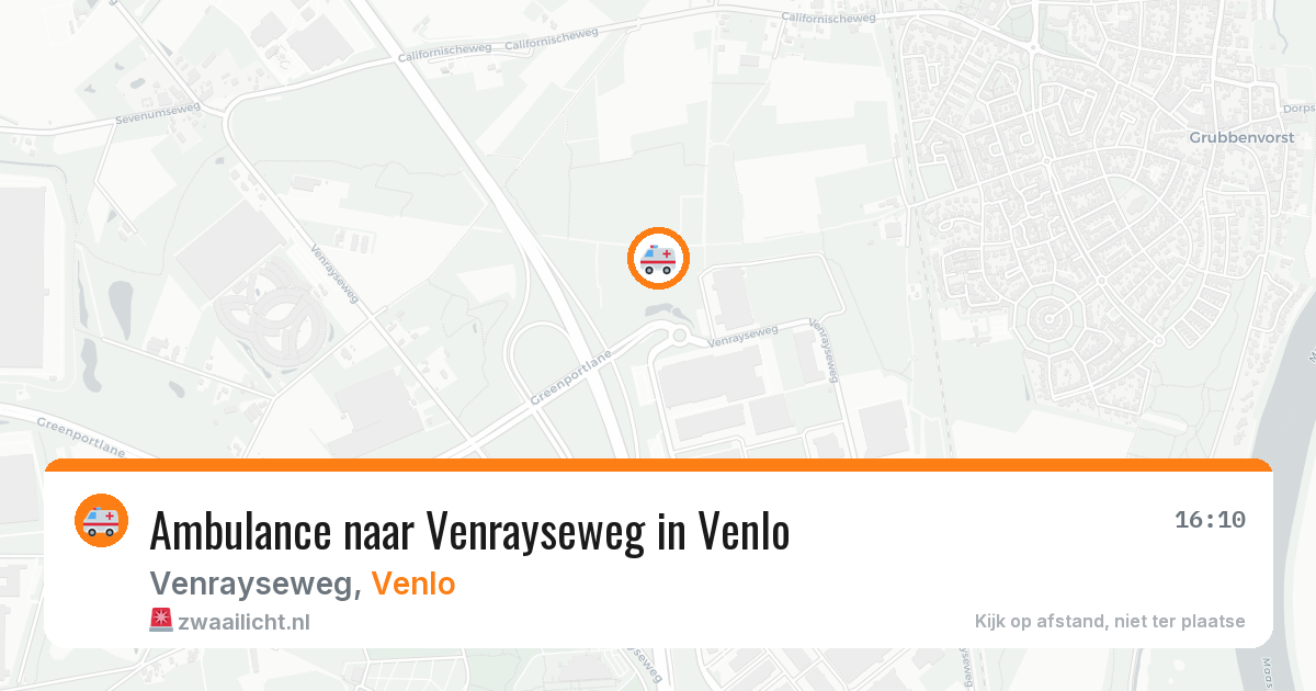Ambulance naar Venrayseweg in Venlo — 6 aug 2026