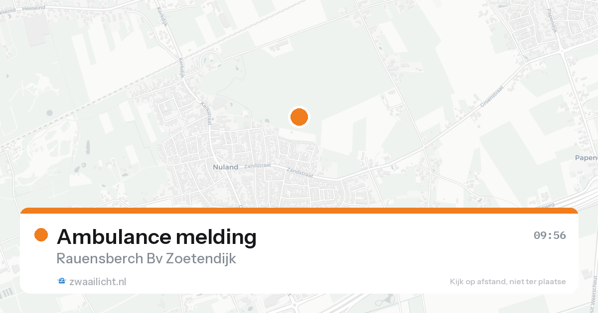Ambulance melding — 31 jan 2026