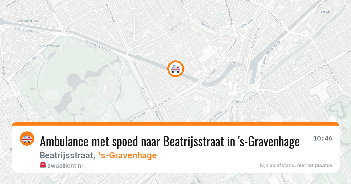 Ambulance met spoed naar Beatrijsstraat in 's-Gravenhage — 28 mei 2026