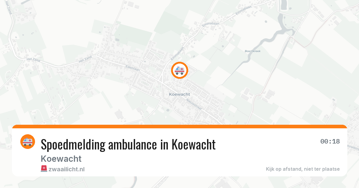 Spoedmelding ambulance in Koewacht — 25 jun 2026