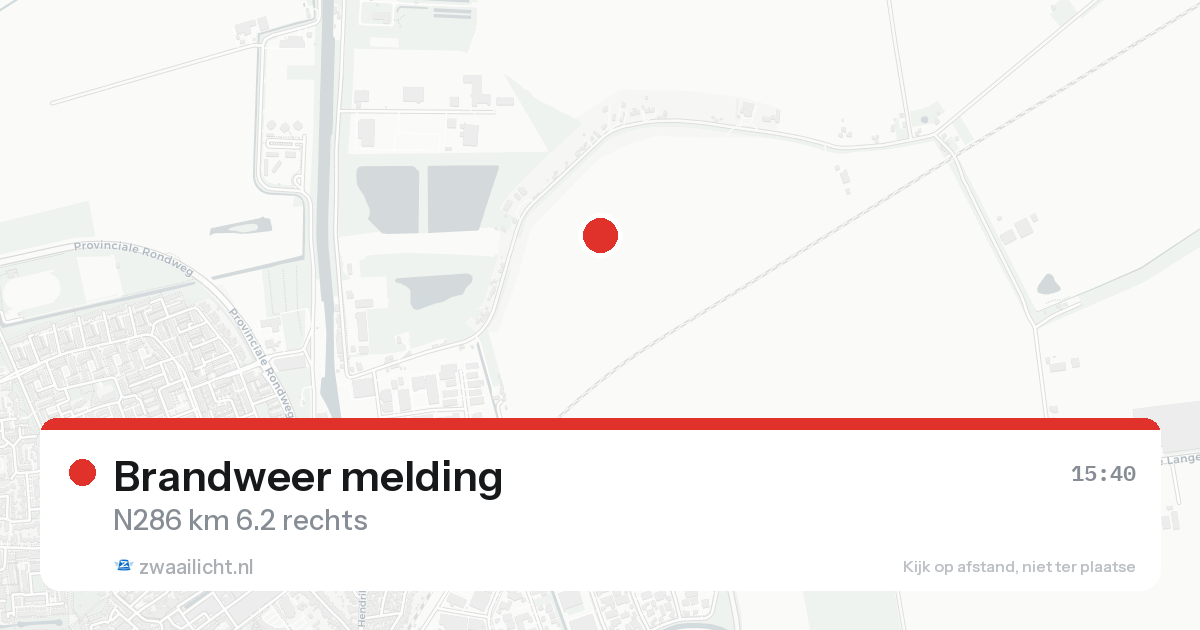 Brandweer melding — 10 jun 2026