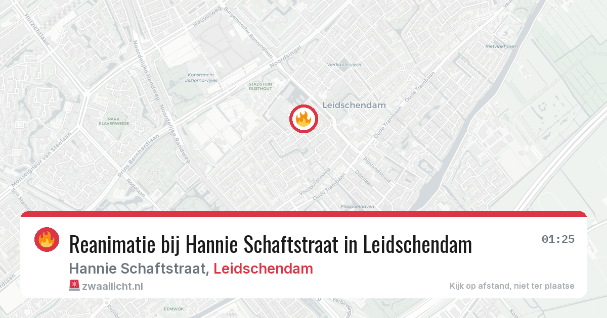Reanimatie bij Hannie Schaftstraat in Leidschendam — 18 feb 2026