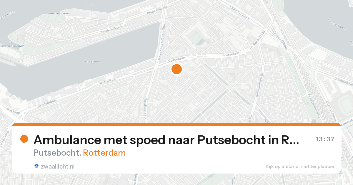Ambulance met spoed naar Putsebocht in Rotterdam — 21 aug 2026