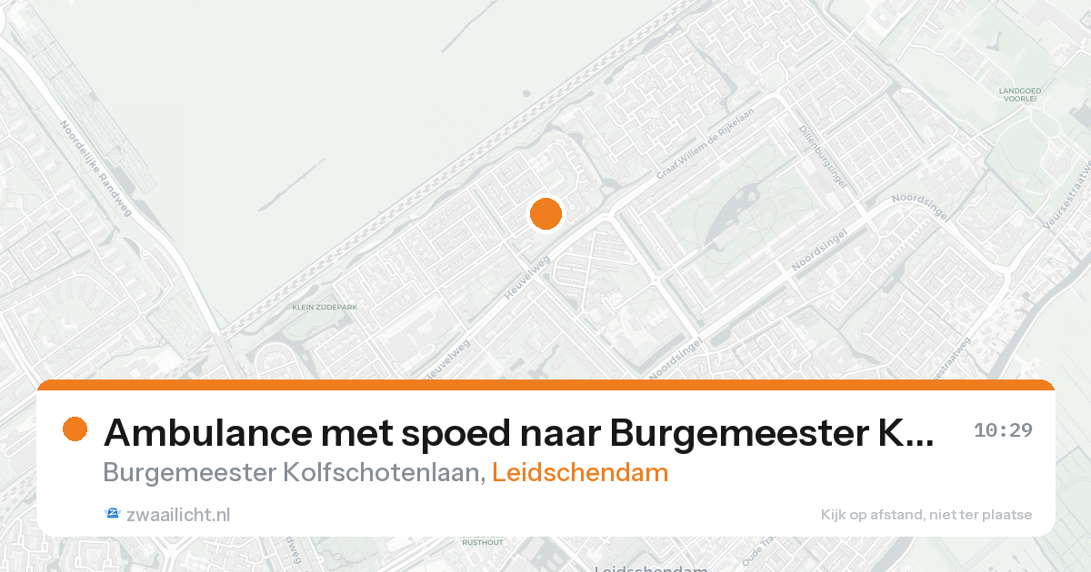 Ambulance met spoed naar Burgemeester Kolfschotenlaan in Leidschendam — 2 mrt 2026