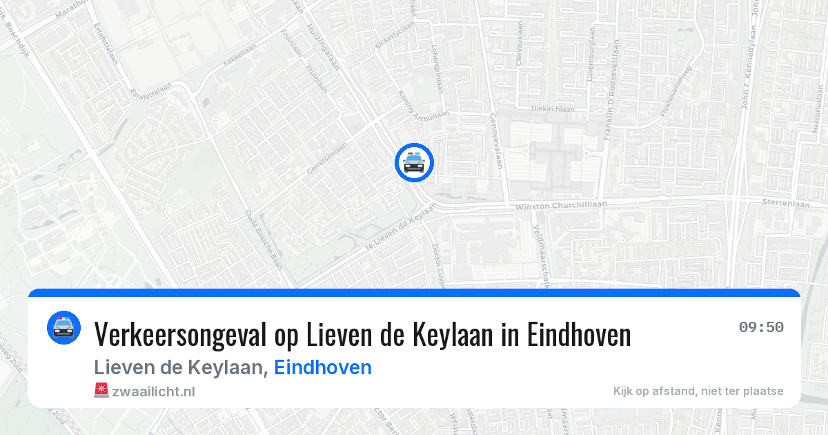 Verkeersongeval op Lieven de Keylaan in Eindhoven — 14 apr 2026