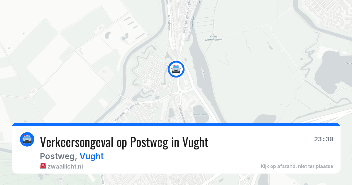 Verkeersongeval op Postweg in Vught — 14 mei 2026